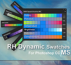 极品PS拓展面板－动态配色(含高清视频教程)：RH Dynamic Swatches MS